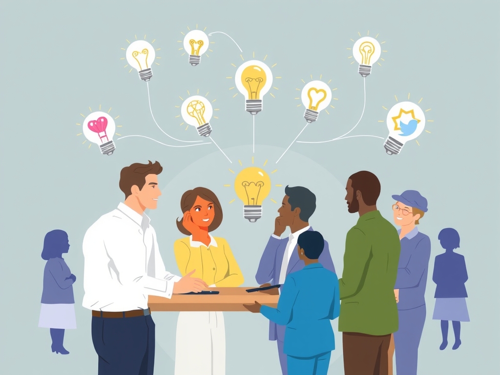Challenges and solutions in equitable supplier innovation integration represented with icons and pathway imagery.