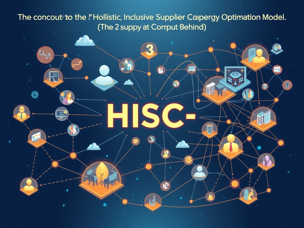 Visual representation of tangible benefits of adopting HISC-SOM including resilience, cost savings, collaboration, innovation via diversity, AI + IoT integration, and agile supplier networks.
