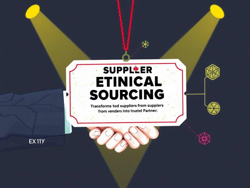 An infographic or step-by-step visual guide showing practical implementation steps like defining vision, engaging suppliers, leveraging technology, building supplier capacity, establishing metrics, and fostering culture.