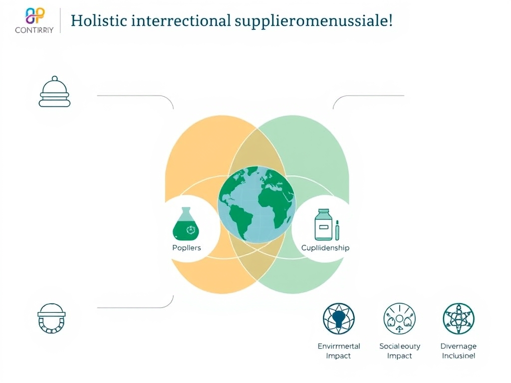 Depict a dynamic, collaborative partnership ecosystem involving various stakeholders like suppliers, customers, startups, NGOs, and academia innovating together.