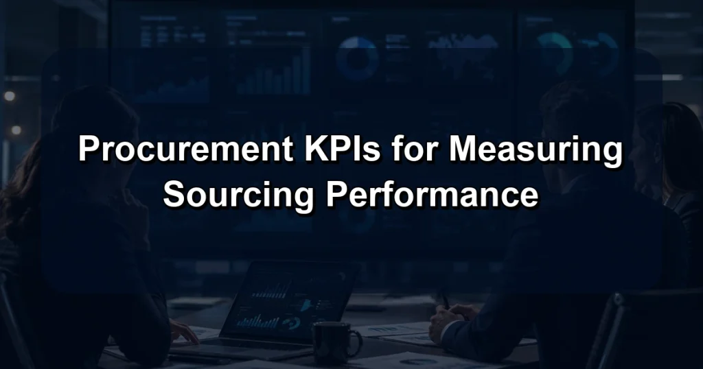 Procurement KPIs for Measuring Sourcing Performance