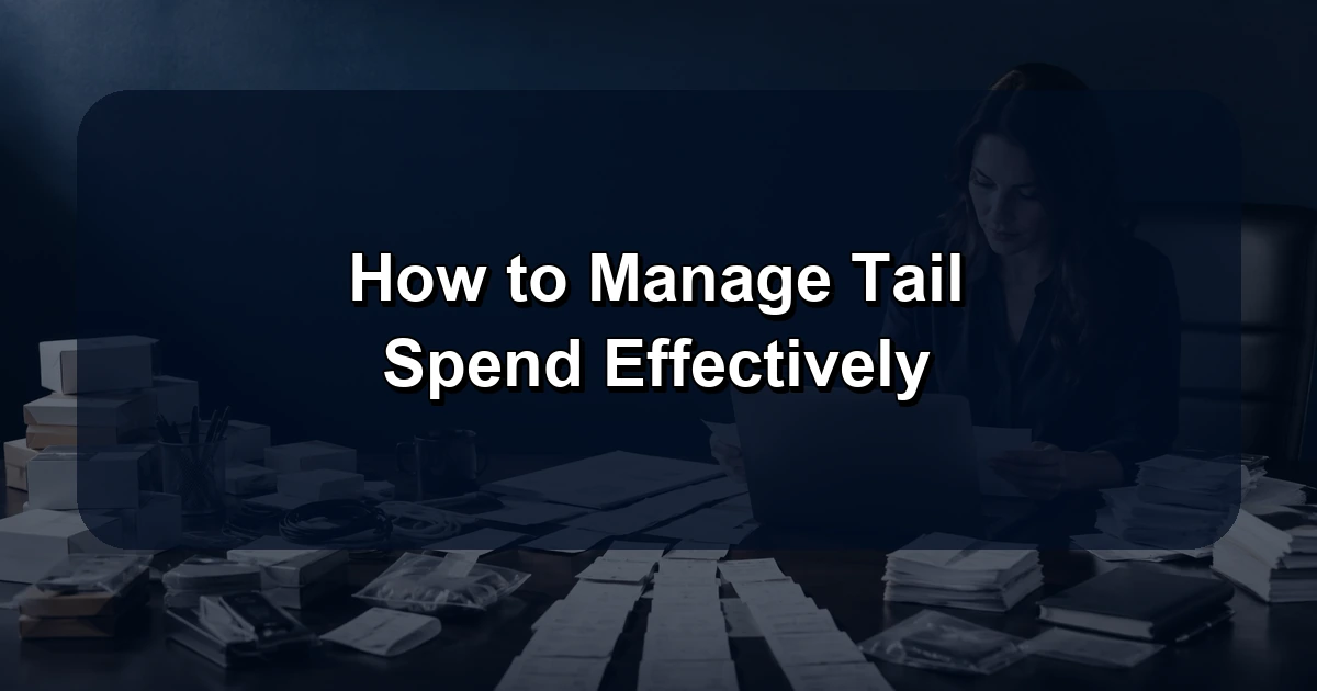 How to Manage Tail Spend Effectively