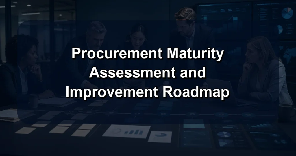 Procurement Maturity Assessment and Improvement Roadmap