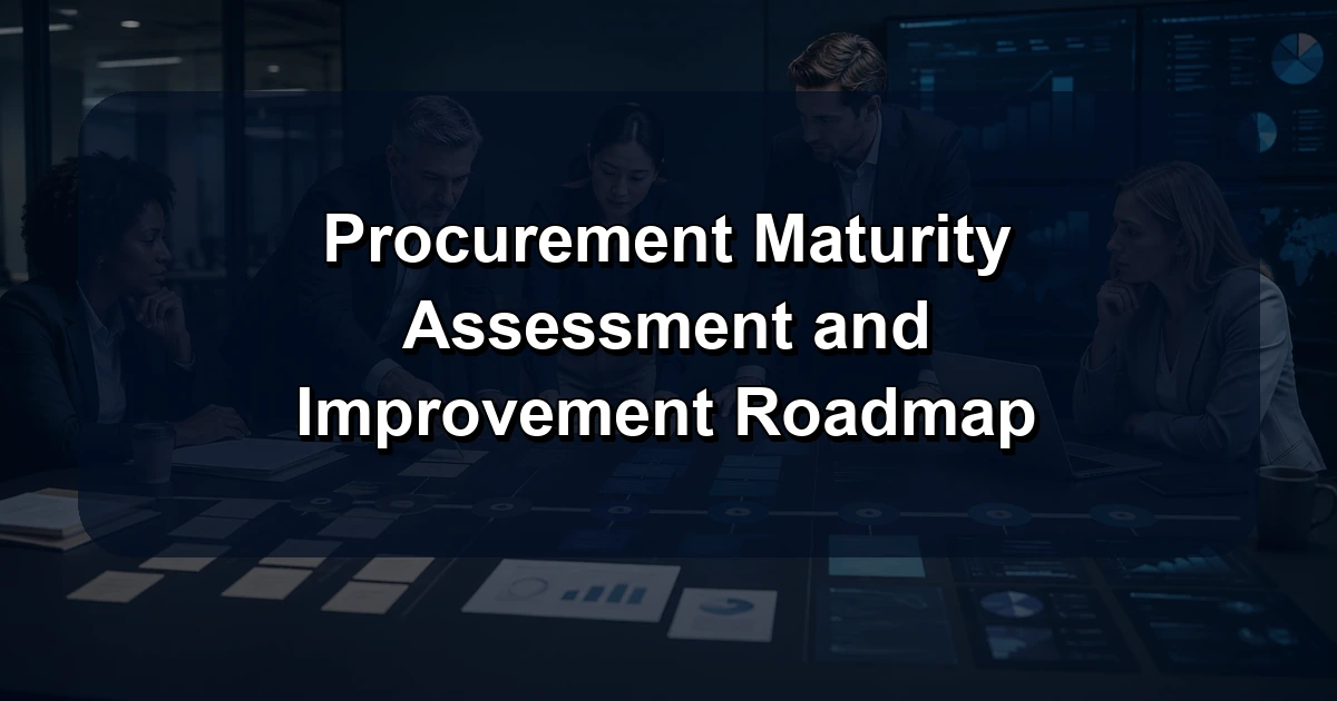 Procurement Maturity Assessment and Improvement Roadmap