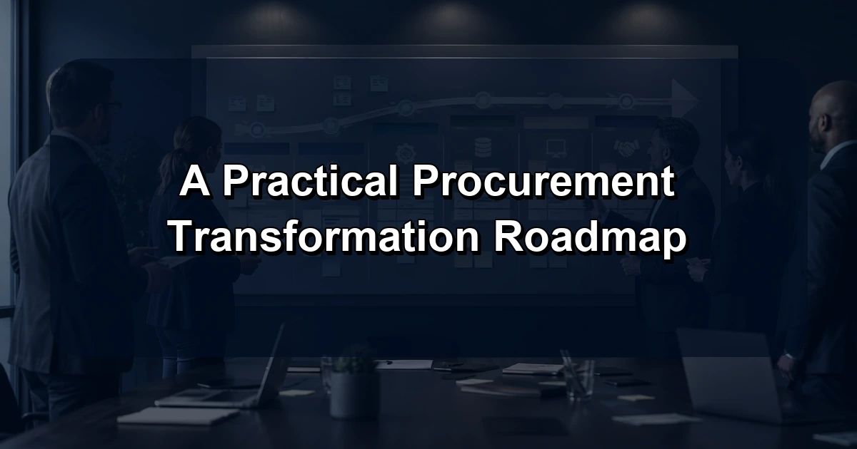 A Practical Procurement Transformation Roadmap