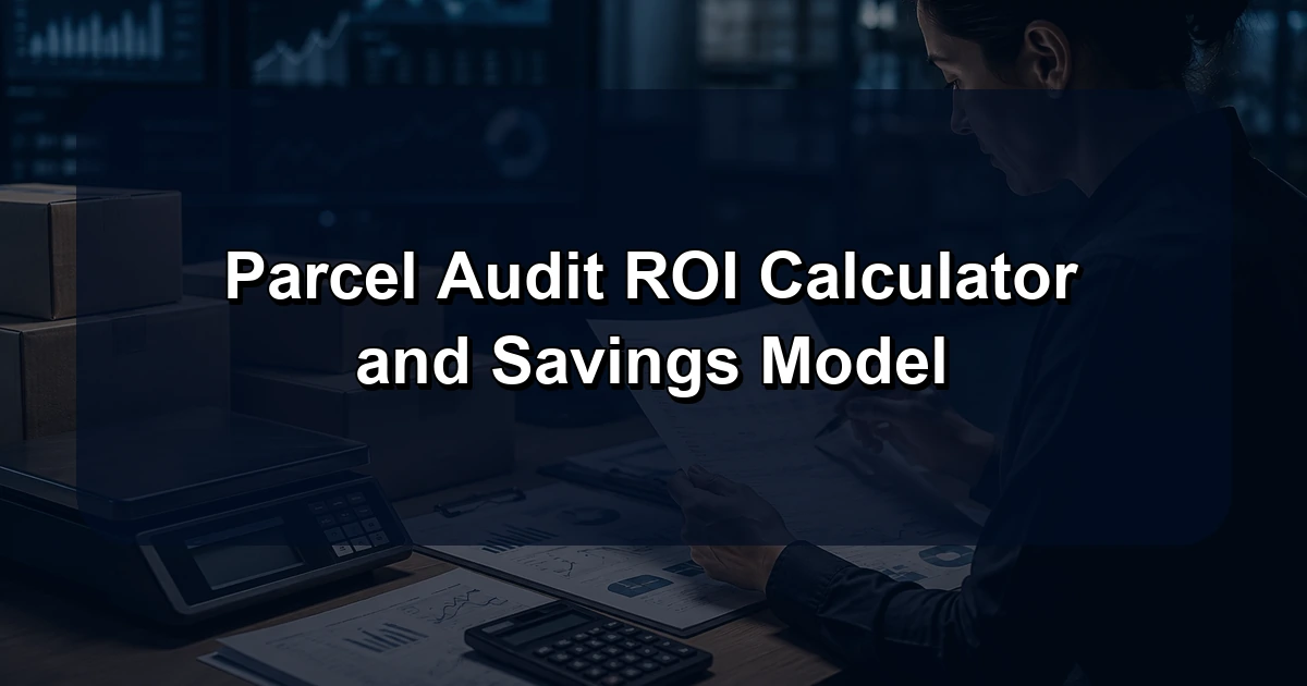 Parcel Audit ROI Calculator and Savings Model