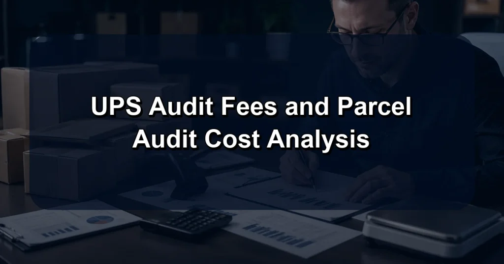 UPS Audit Fees and Parcel Audit Cost Analysis